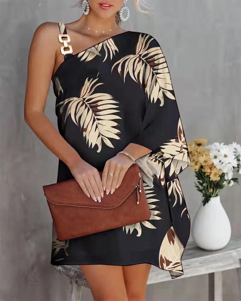 Women's Printed Off-Shoulder Bodycon Dress - Image 4