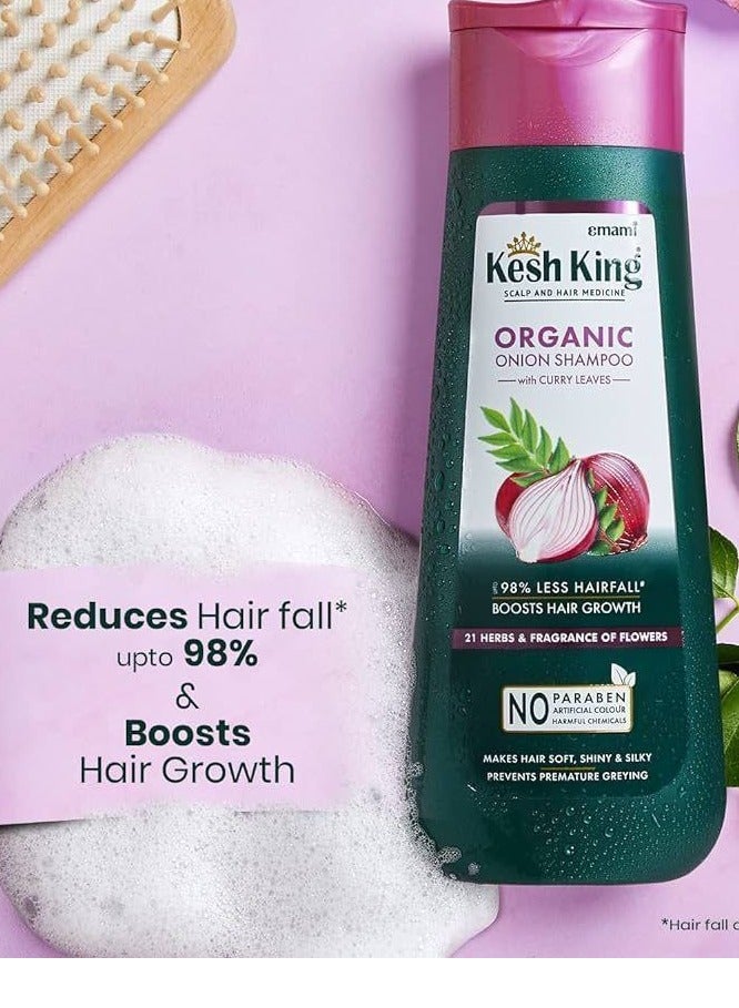 Kesh King Organic Onion Shampoo With Curry Leaves - 200 Ml - Image 1