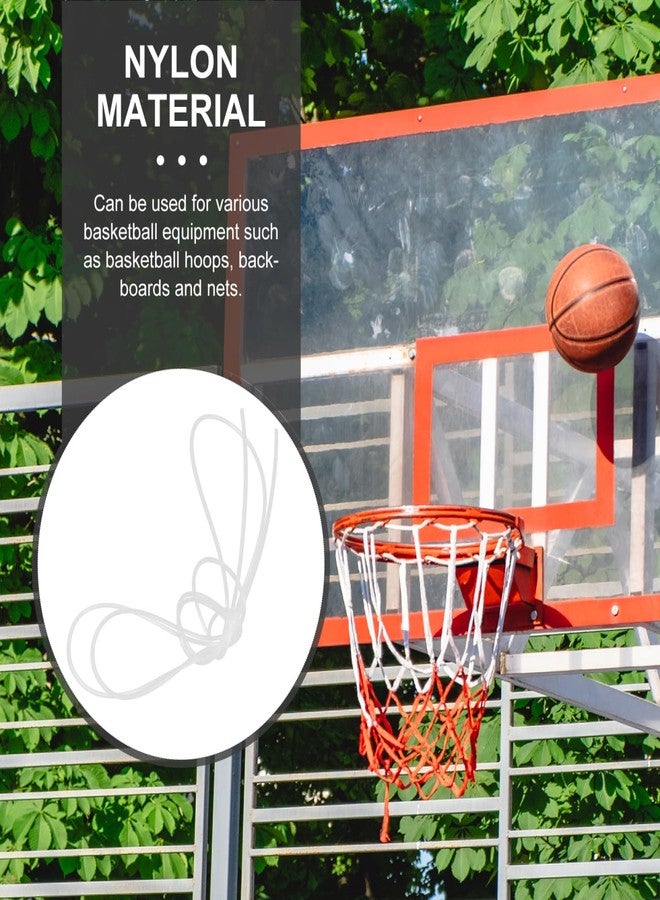 SUPVOX Nylon Basketball Hoop Net Rope for Outdoor Use, Weather-Resistant String Cord for Basketball Rims, Boards & Frames, for Kids, Easy Installation for Adults & Sports Enthusiasts - Image 3