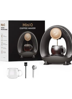 i cafilas Mini QInstant Heat Coffee Maker Personal Coffee Brewer Machine MINI Americano Coffee Brewer with Ground Coffee or Tea-Leaf Brewer Portable Coffee Machine, 4-8 oz Capacity , 1400W  - Image 1