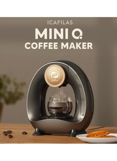 i cafilas Mini QInstant Heat Coffee Maker Personal Coffee Brewer Machine MINI Americano Coffee Brewer with Ground Coffee or Tea-Leaf Brewer Portable Coffee Machine, 4-8 oz Capacity , 1400W  - Image 2