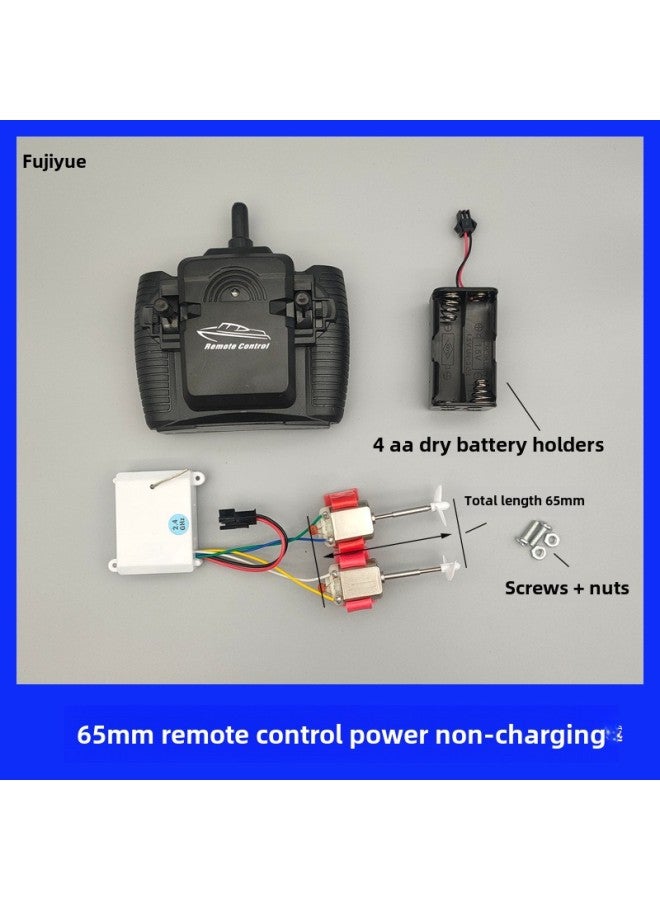 Self-made Remote Control Ship Technology Experiment Internal Parts Circuit Receiving Ship Model Controller Suit Power Manual Model-Color:125mm Remote Control Rechargeable-Specifications:Official Standard + 1 Rechargeable Battery  - Image 3