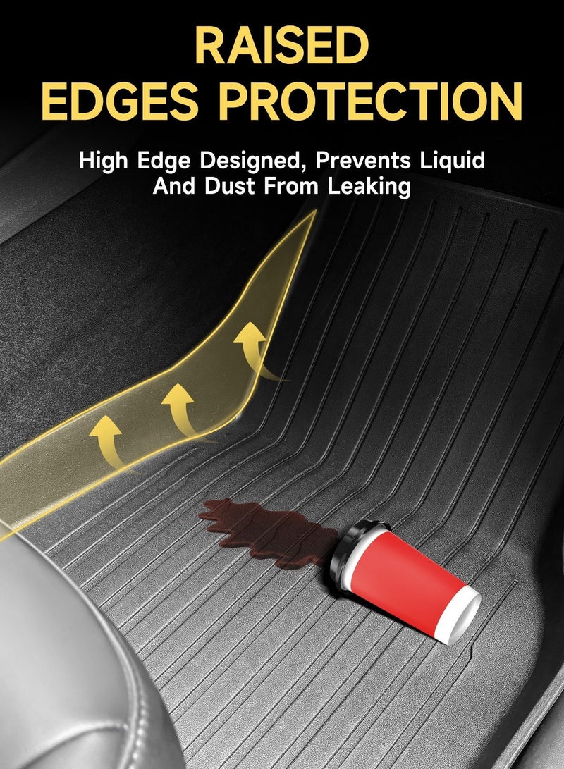 كيل › سجاد أرضي جديد لسيارة تيسلا موديل واي جونيبر 2025-2026، سجاد أرضي لجميع الفصول لسيارة تيسلا موديل واي 2025، سجاد صندوق الأمامي وسجاد الصندوق الخلفي (بطانة أمتعة المقصورة الخلفية)، اكسسوارات تيسلا موديل واي 2025-2026 (6 قطع) (تناسب فقط سيارة تيسلا موديل واي جونيبر الجديدة 2025-2026) - Image 5