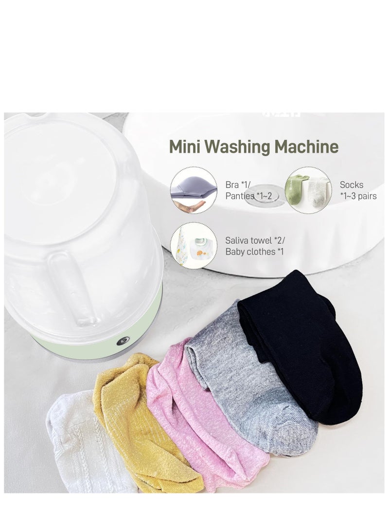 1L Portable Mini Washer – Wireless Handheld Washing Machine for Underwear, Socks & Small Clothes | Compact & Deep Cleaning | Ideal for Travel, Dorms, Apartments | Green Energy Efficient  - Image 3