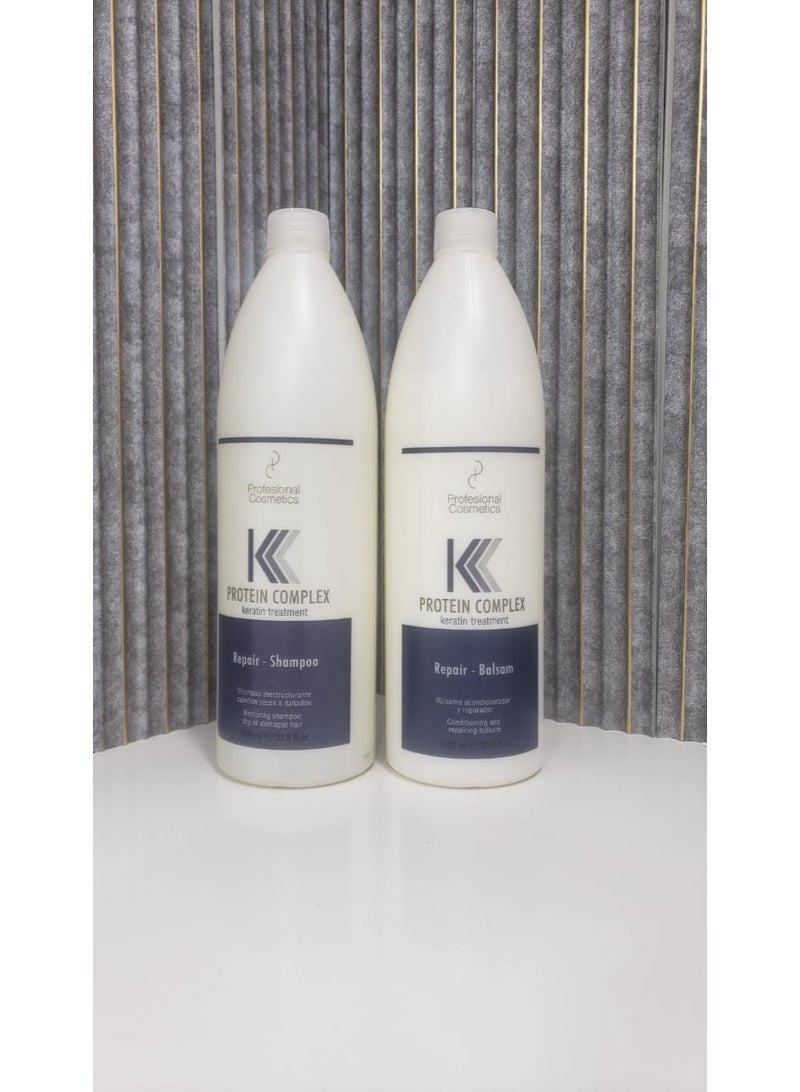 Profesional Cosmetics Professional Cosmetics Shampoo and Conditioner Value Pack Set 1000ml Shampoo and 1000ml Conditioner - Image 1
