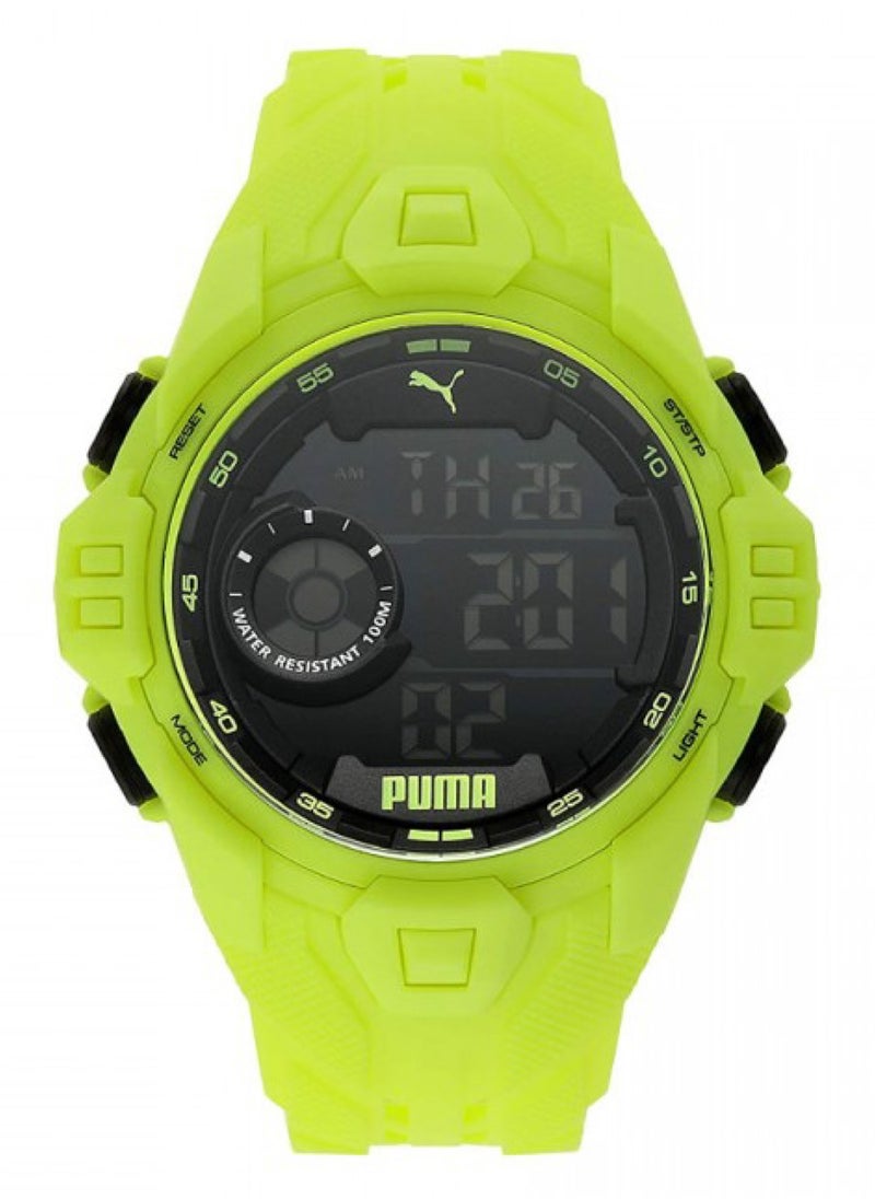 PUMA Digital Quartz Watch for Men With Silicone Band- 10 ATM - PU P5041  - Image 4