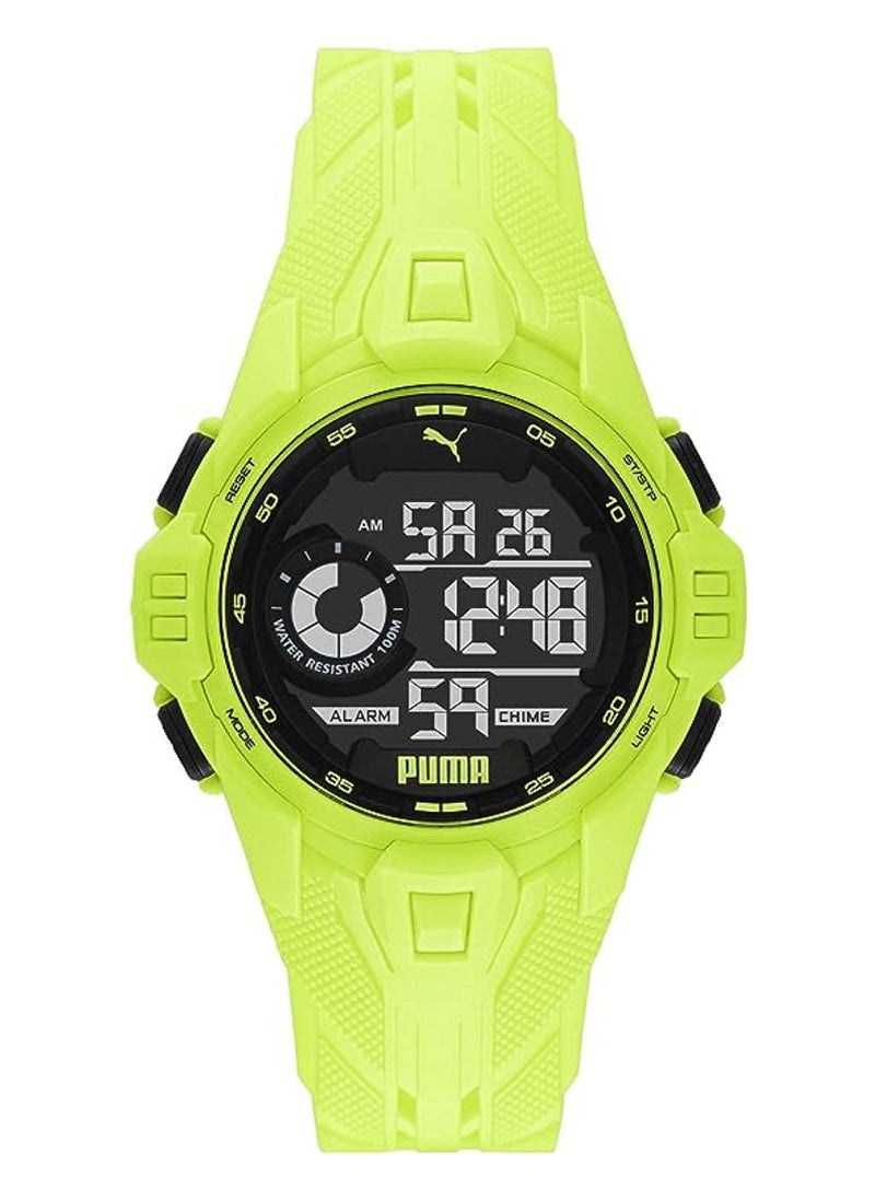 PUMA Digital Quartz Watch for Men With Silicone Band- 10 ATM - PU P5041  - Image 1