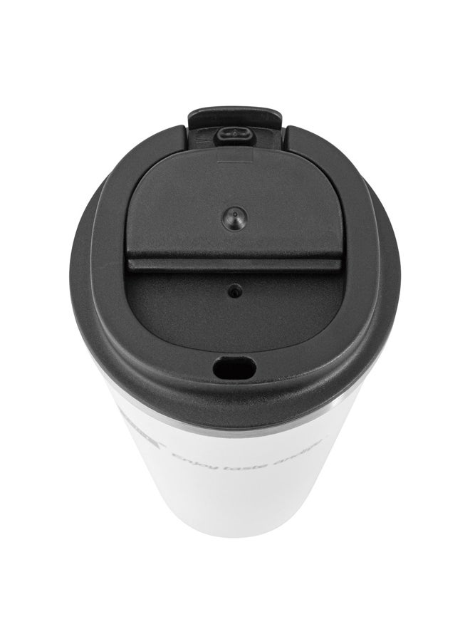 AL SANIDI Stainless steel tea and coffee mug Coffee cup for trips and travel White capacity 750 ml  - Image 2