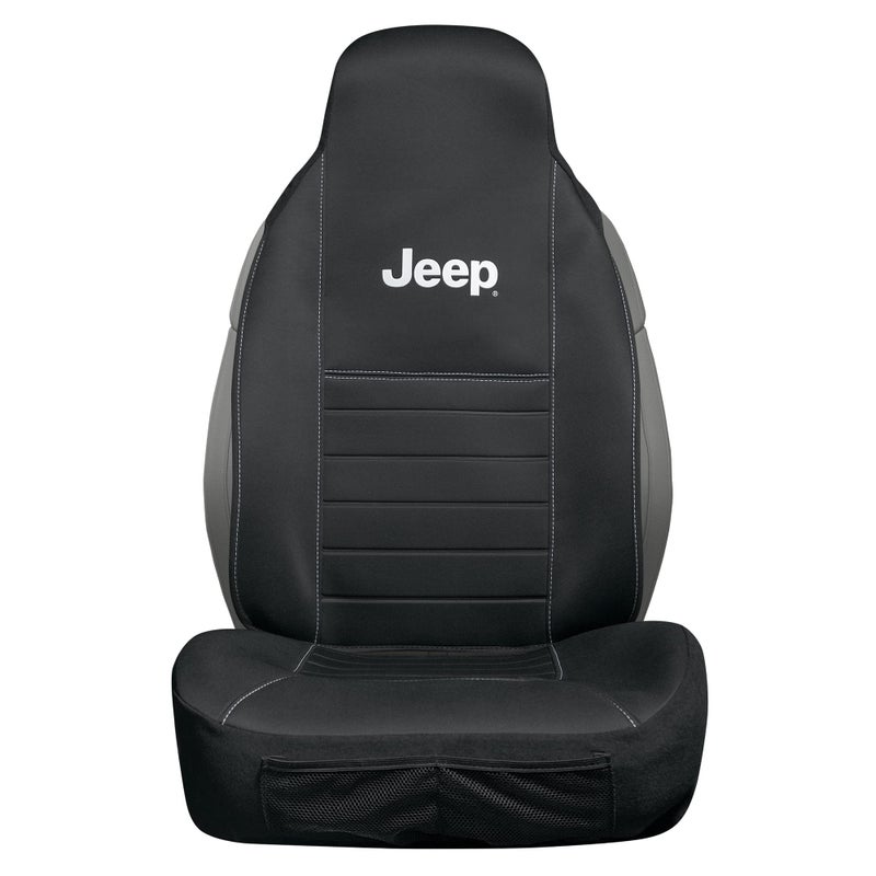Plasticolor 008708R01 Jeep High Back 2 Piece Design Sideless Seat Cover