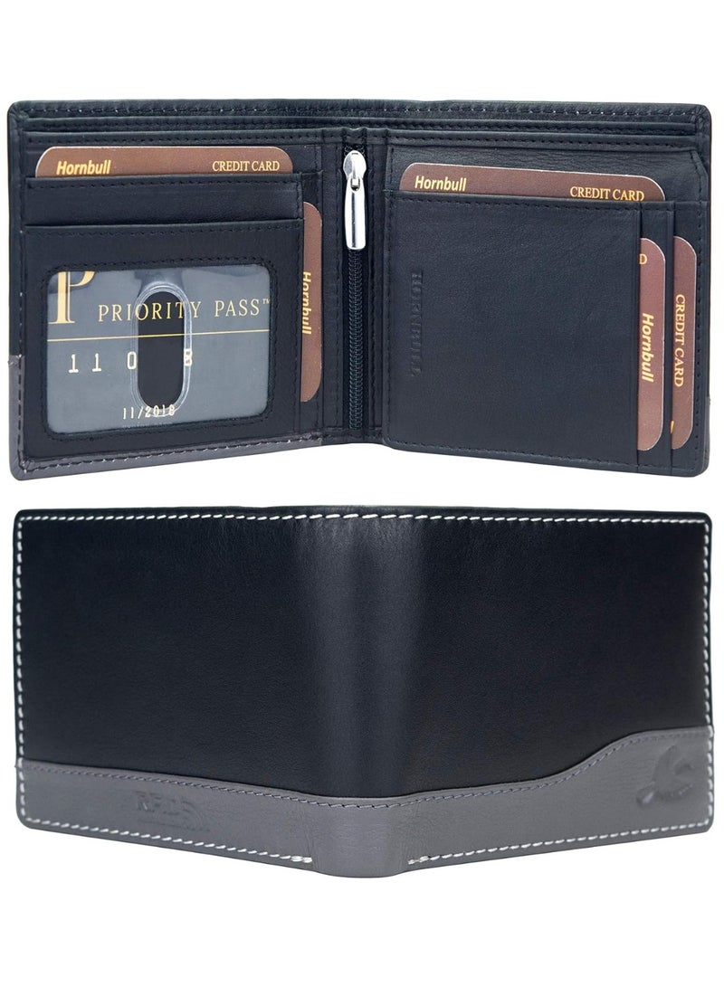 HORNBULL Mens Leather Purse Combo Gift Set | Leather Wallet, Key Ring & Pen Combo Valentine Gift Hamper - Image 5