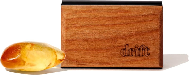 Drift Car Air Freshener Starter Kit - Wooden Deodorizer with Amber Scent - Image 1