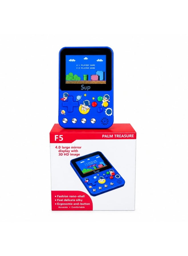 F5 Portable Retro Game Console with 4.0-Inch HD Display
