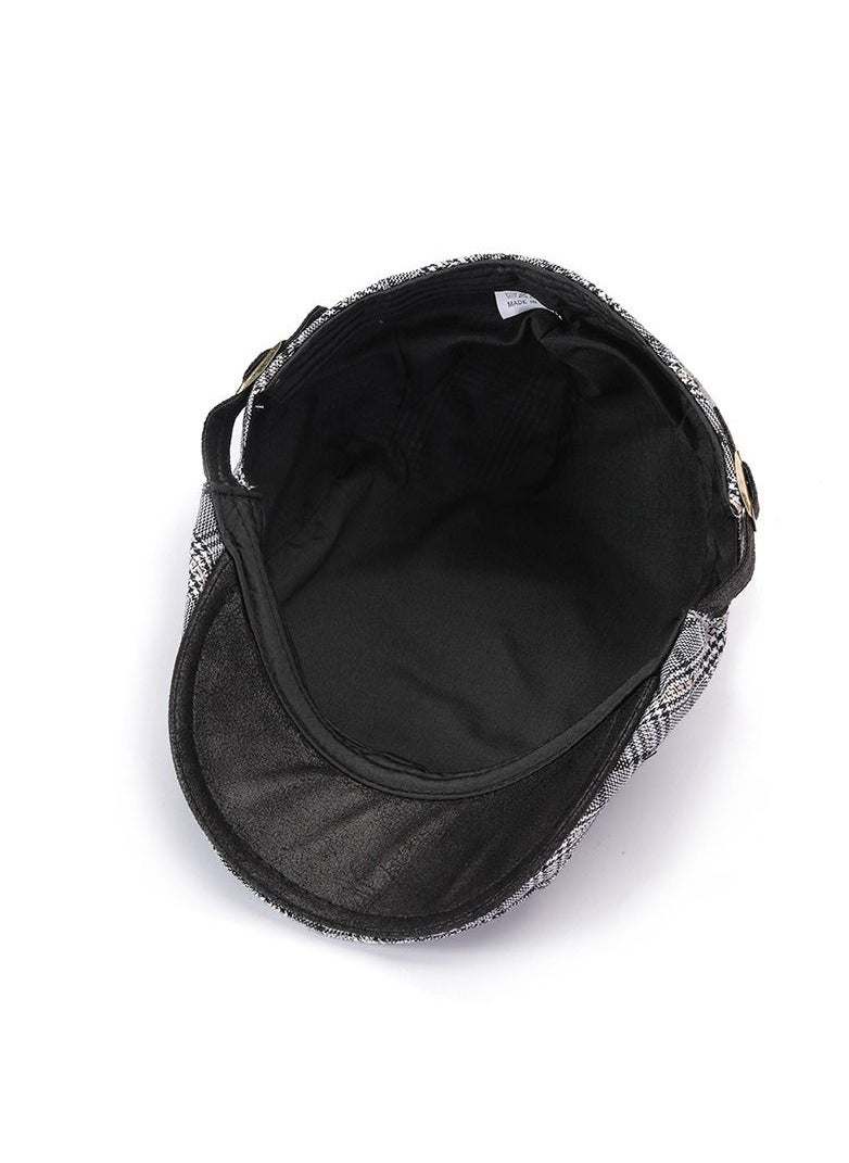 Loquat Men's Mesh Breathable Sun Hat British Style Hat Light Grey  - Image 3