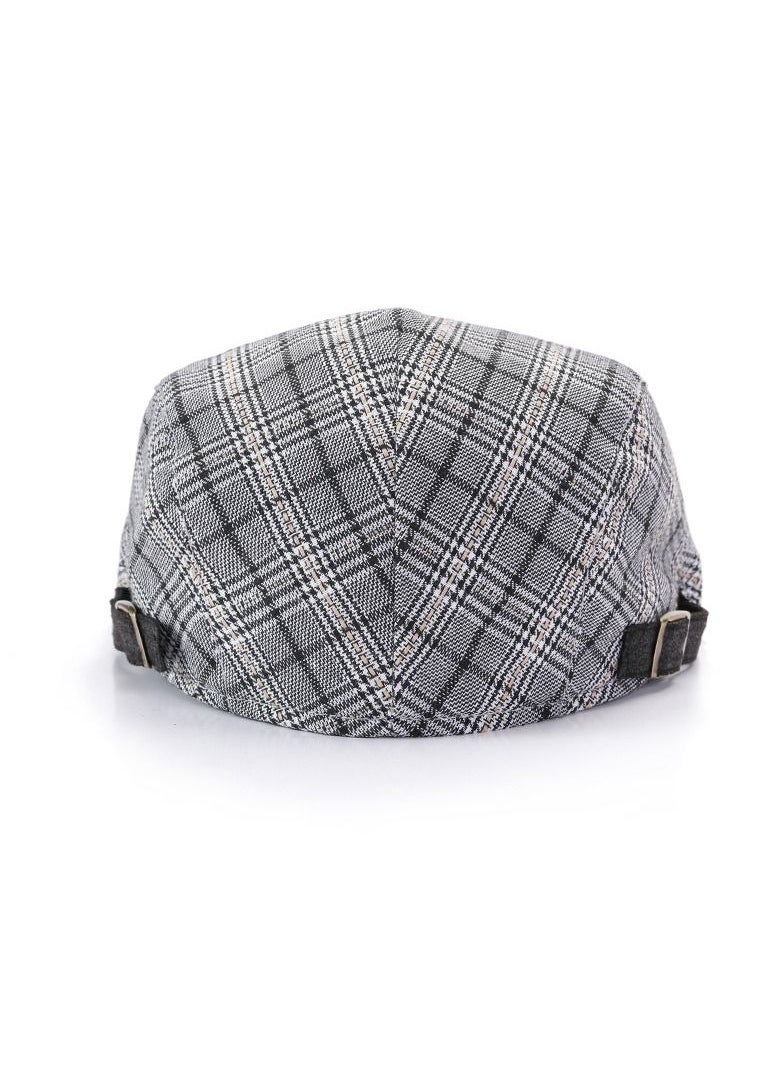 Loquat Men's Mesh Breathable Sun Hat British Style Hat Light Grey  - Image 2