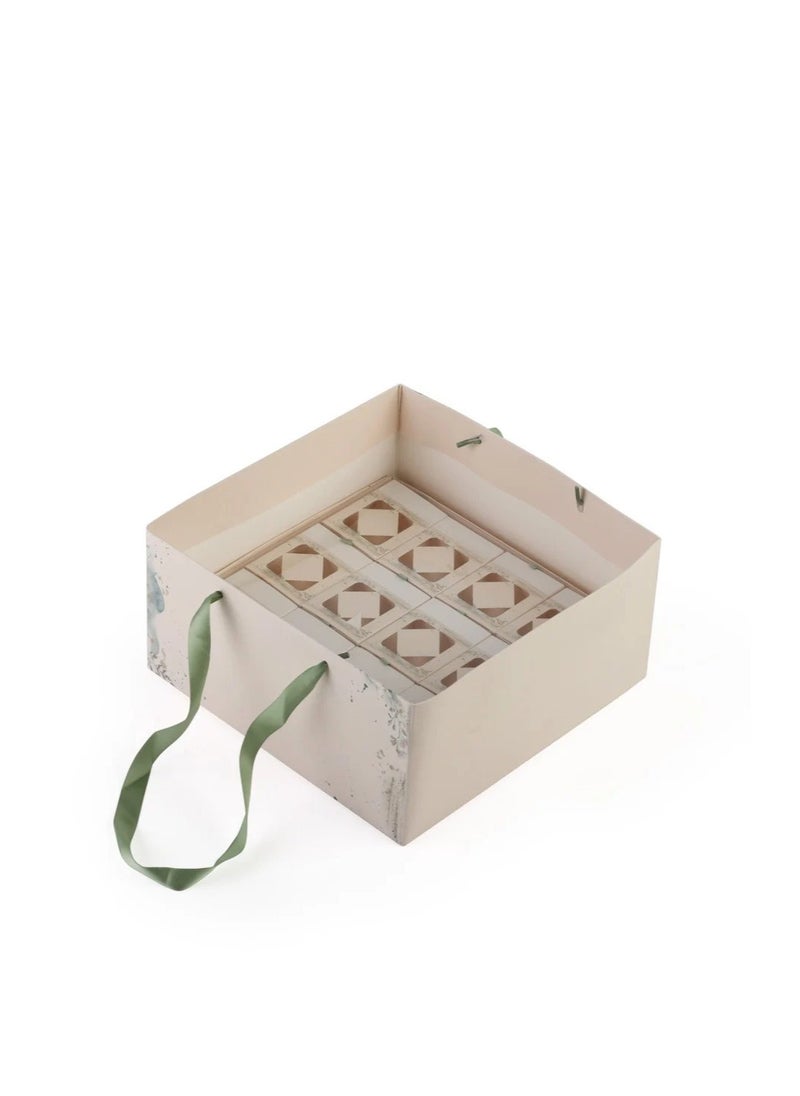 Generic - A beige distribution box containing 24 boxes with a presentation bag - (24) tablets | 23*23*4.5 cm - Image 1