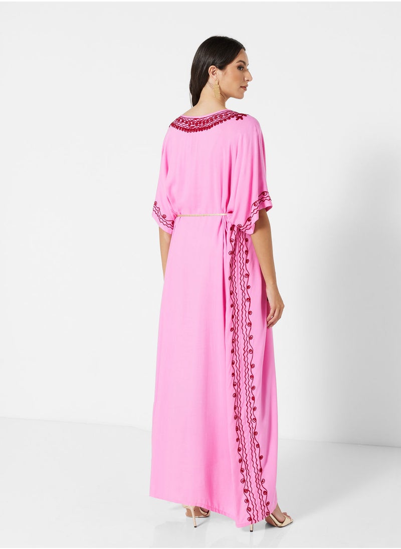 ARABIAN CLOSET EMBROIDERED KAFTAN  - Image 2