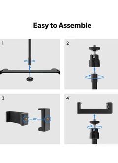 XiuWoo Adjustable Tabletop Phone Stand,Phone Photography Holder,Desktop Tripod Mount for Video Record  - Image 4