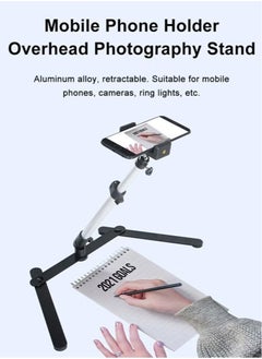 XiuWoo Adjustable Tabletop Phone Stand,Phone Photography Holder,Desktop Tripod Mount for Video Record  - Image 2