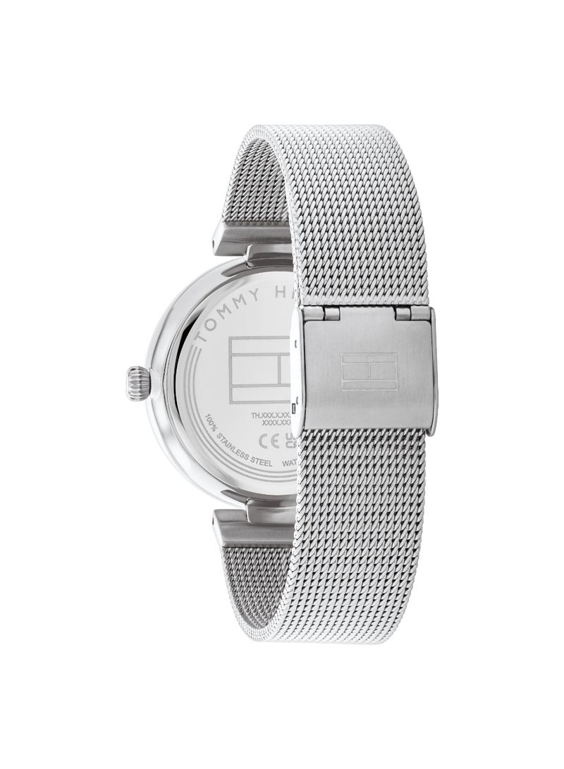 TOMMY HILFIGER ساعة نسائية دائرية أنالوج بعلبة من الذهب الوردي الفاتح - 1782693 - Image 3