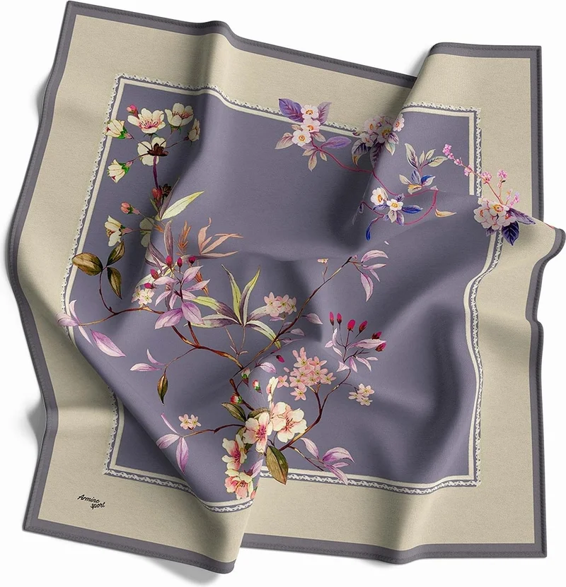 ARMINE Armine 2022 Season 90X90 Sport Twill Scarf Suitable Scarf Models Hijab Tulip 2043-18