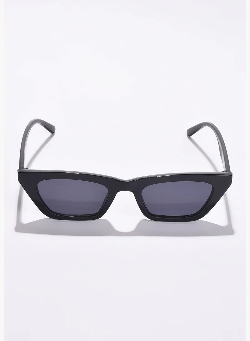 Haute Sauce Women Black Lens Black Butterfly Sunglasses
