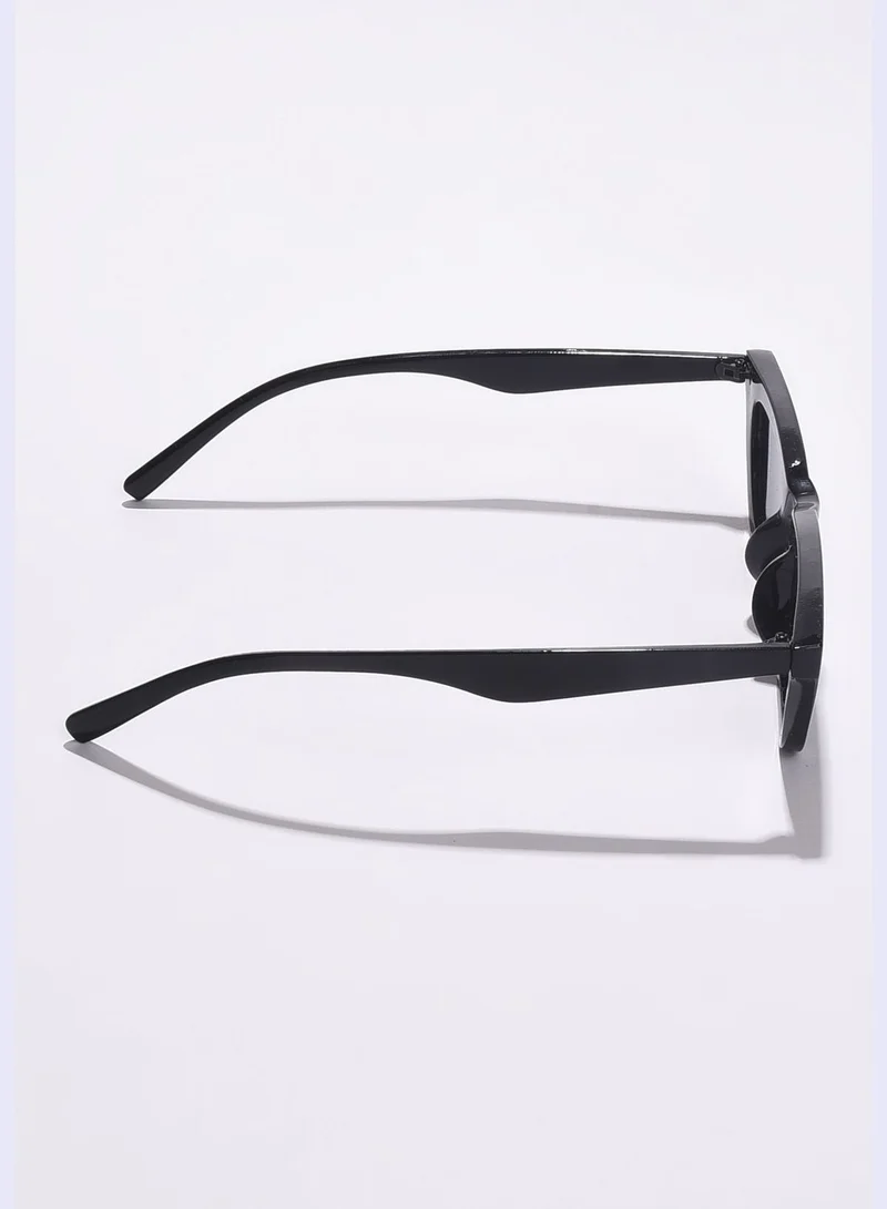 Haute Sauce Women Black Lens Black Butterfly Sunglasses