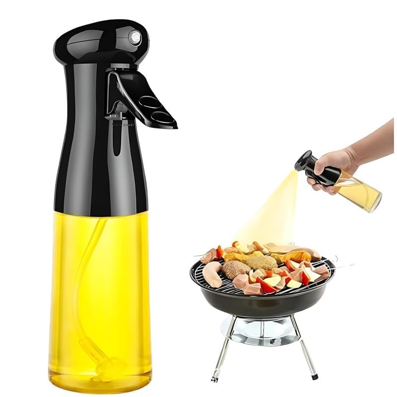 Raawan Oil Sprayer for Cooking - 210ml Glass Oil Dispenser Bottle | Spray Mister for Kitchen, Air Fryer, Salad & Baking | Olive Oil Mister for Healthier Cooking & Salad Making - Image 1