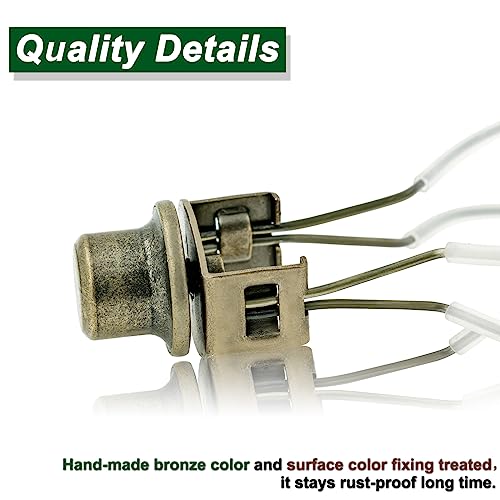 EMNOOTI Lamp Shade Light Bulb Clip Adapter,Lamp Shade Holder with Cap Knob Finial and Silicone Levelers,Clip on Lampshade Adapter to Keep Lamp Shade in Place (Bronze) - Image 5