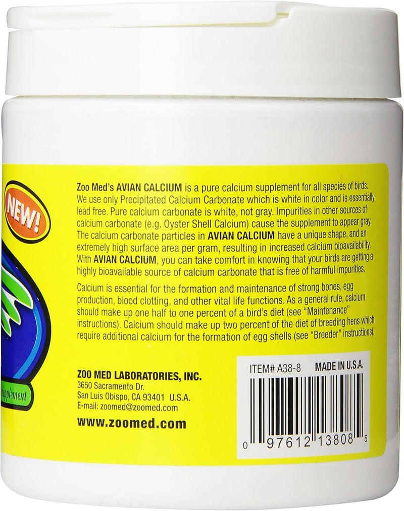 Zoo Med Avian Calcium Bird Food Supplement - 8 Ounce - Image 3
