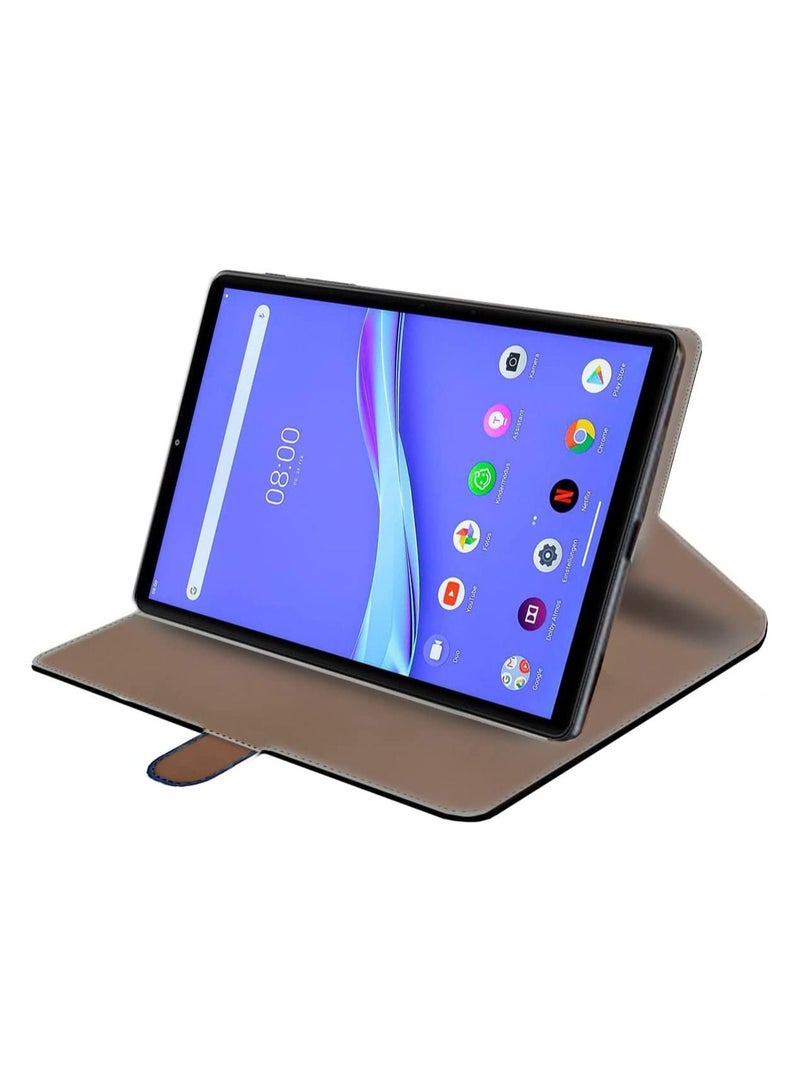 Wtech Premium Quality Leather TPU  Case Cover For Lenovo M10 Tab FHD Plus Grey - Image 5