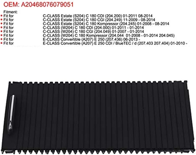 QASULER Center Console Roller Blind Cover - Image 2