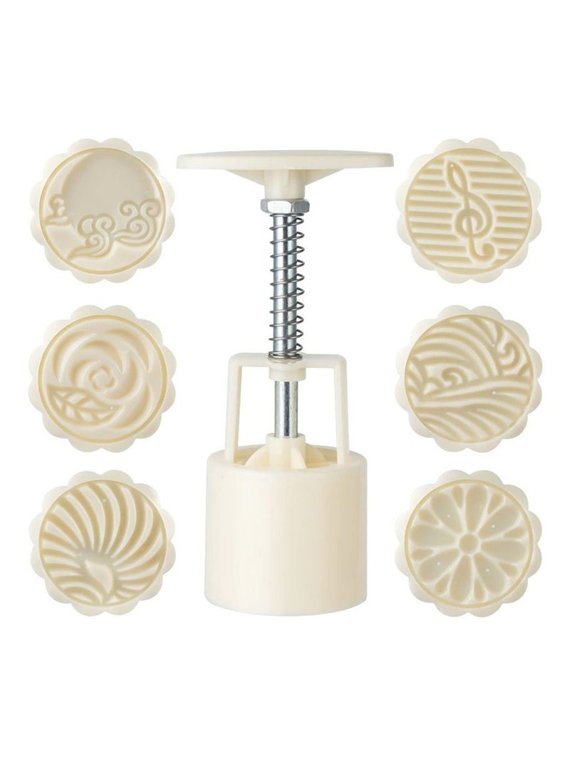 DubaiGallery 1 Set Pineapple Plastic Mooncake Mold Pineapple Lotus Stamp Hand Press Moon Cake Mould Pineapple Mooncake Cookie Cutter Bakeware Tools  - Image 2