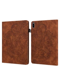 Case For Huawei MatePad 10.4 Peacock Embossed Pattern TPU + PU Horizontal Flip Leather Case with Holder & Card Slots & Wallet & Sleep / Wake-up Function
