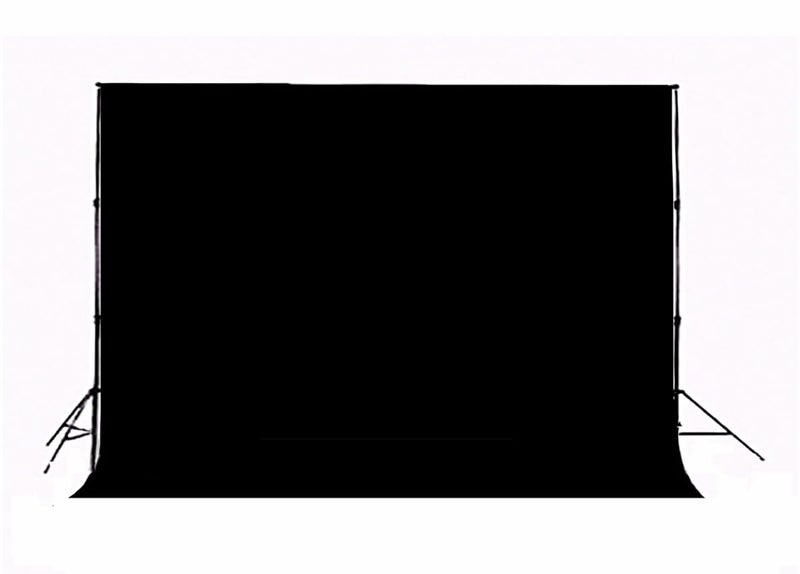 HMTfoto Black Backdrop for Photography Durable Fabric Background Photo Backdrop Video Photography Studio (10x7ft, Black) - Image 1