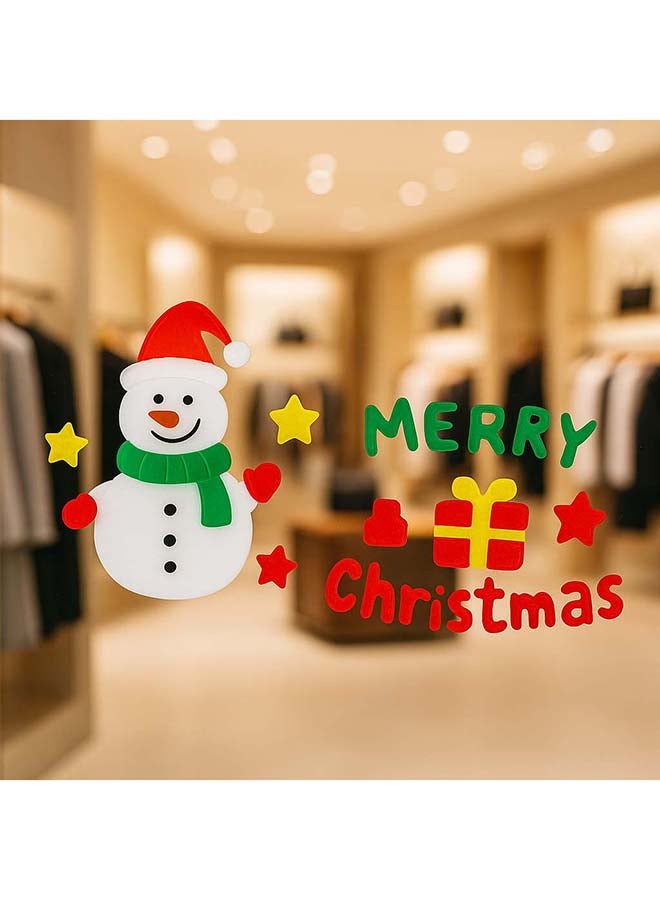 1 x Random Christmas Jelly Stickers – Assorted Festive Window & Wall Stick-On Decorations for Holiday Party & Home Décor - Image 2