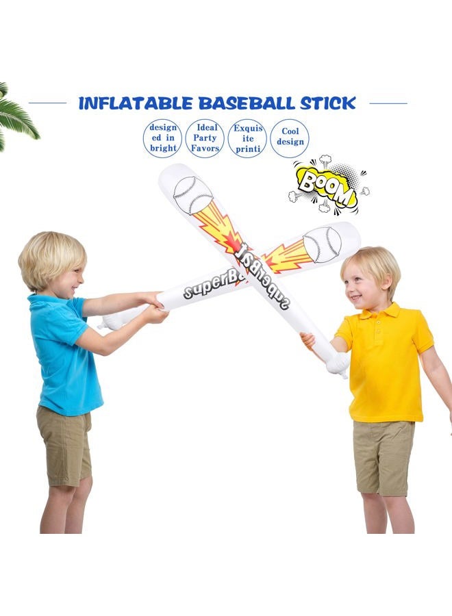 Sonarun 36 Pack Inflatable Baseball Bats Bulk Blow Up Baseball bat inflates for Summer Pool Baseball Birthday Party Favors - Image 4