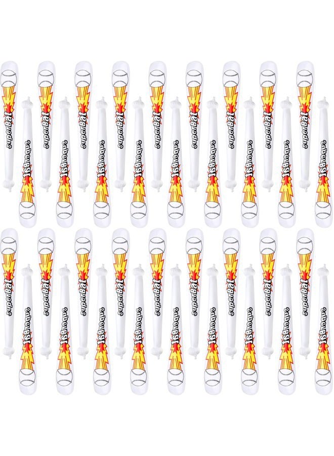 Sonarun 36 Pack Inflatable Baseball Bats Bulk Blow Up Baseball bat inflates for Summer Pool Baseball Birthday Party Favors - Image 1