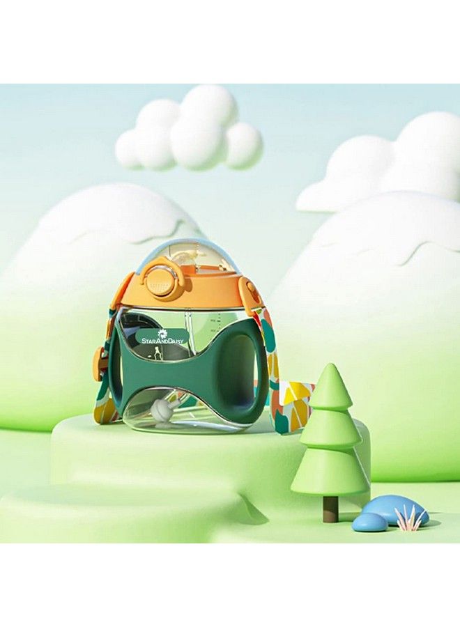 StarAndDaisy كوب شرب مضاد للانسكاب للأطفال الصغار بسعة 330 مل مع شفاطة سيليكون ناعمة وخالية من مادة BPA للأطفال من سن 9 أشهر فما فوق (330 مل أخضر) - Image 1