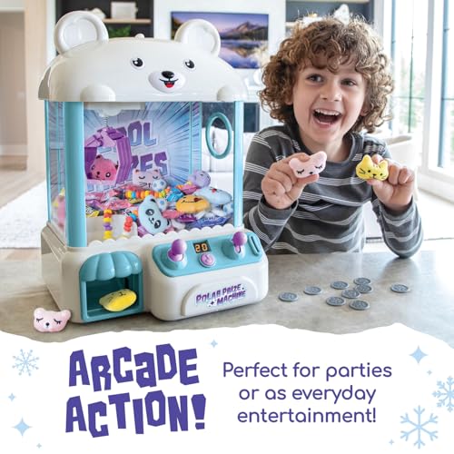 MindWare Polar Bear Prize Machine Crane Game Electronic Arcade Game Machine for Ages 3 and Up - Image 5