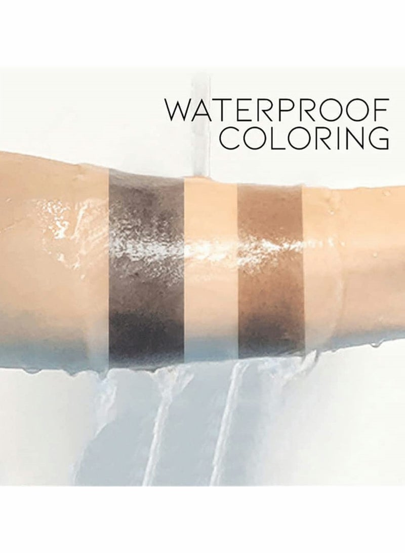 SYOSI عصا مسحوق خط الشعر، 2 قطعة مسحوق ظل الشعر لتغطية الجذور، مسحوق تظليل الشعر المقاوم للماء، قلم إسفنجي لملء الشعر لتغطية الجذور الرمادية، لمسة شعر، شعر رقيق (أسود) - Image 3