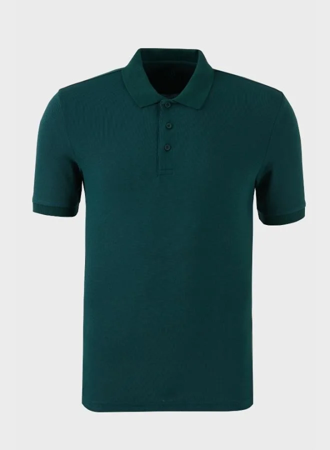 Buratti  Buratti Cotton Regular Fit Button-Down Polo Collar 5-Pack T-Shirt Men's T-SHIRT 5902127S5 for Men | Best Price UAE