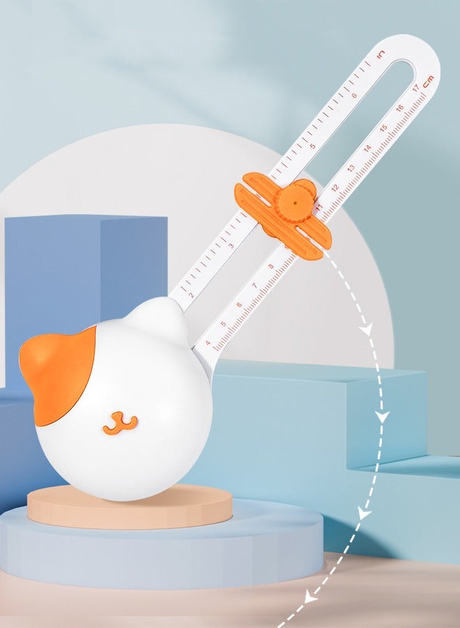 Handmade Rotary Circular Paper Cutter Circle Cutter with 3 Replacement Cutterheads - Image 2