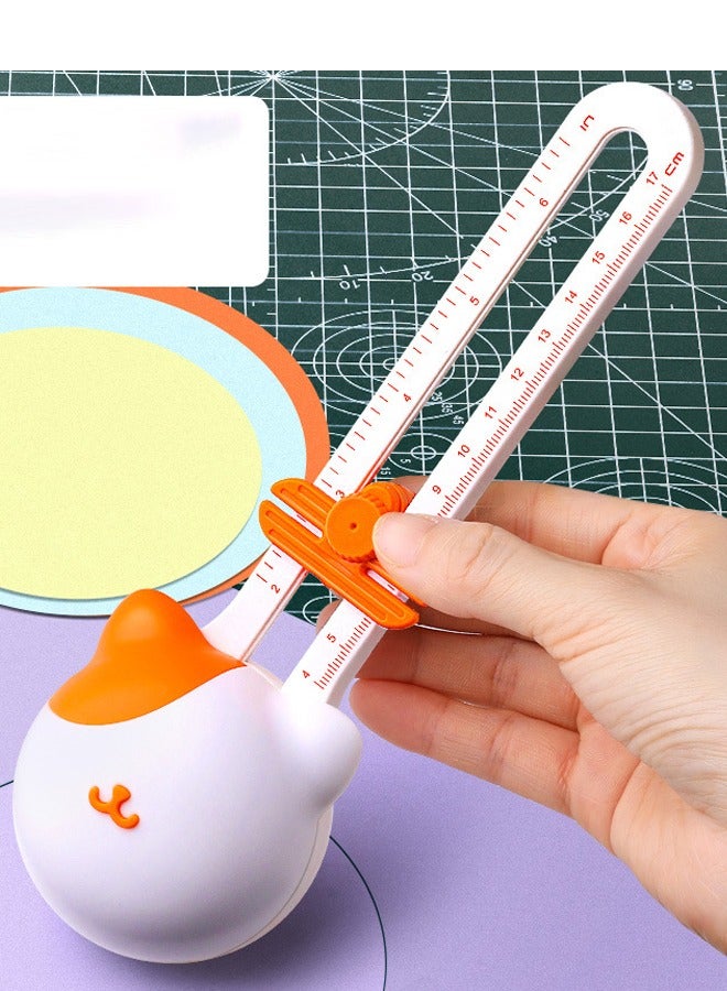 Handmade Rotary Circular Paper Cutter Circle Cutter with 3 Replacement Cutterheads - Image 4