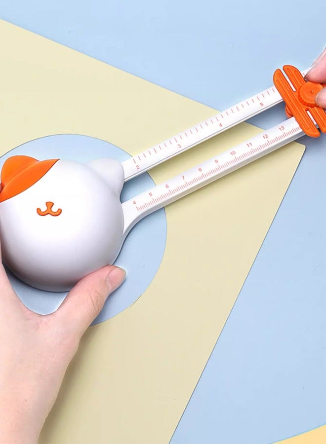 Handmade Rotary Circular Paper Cutter Circle Cutter with 3 Replacement Cutterheads - Image 5