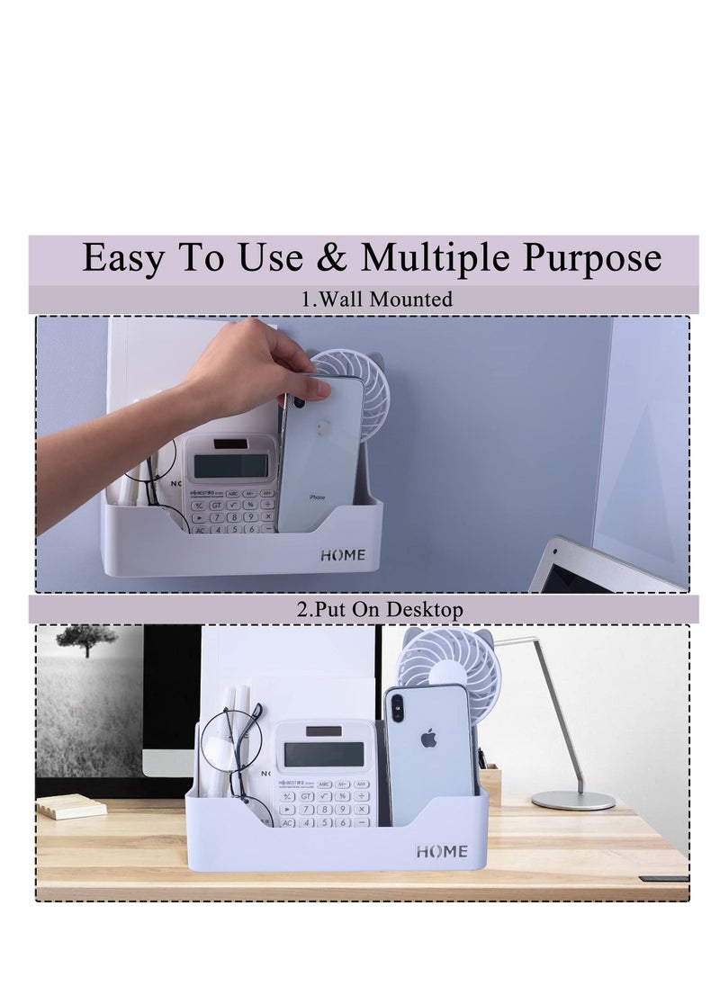 Excefore Storage Caddy Shelf, Bedside Shelf Accessories Organizer, Wall Mount Self Stick On, Suitable for Home, Office, Bedroom Décor (Box Type)  - Image 4