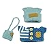 SLLFLY 17cm Knitting Doll Clothes Outfits Set AccessoriesCute Knitted hat Knitted TShirt Knitted Bag Blue No Doll - Image 3