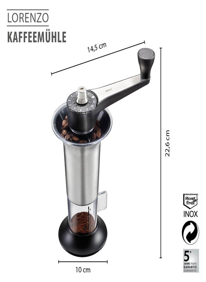 GEFU Handheld Coffee Grinder with Adjustable Ceramic Grinding Gear - Image 2