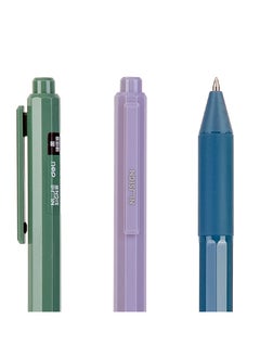 Deli Nusign NS559 Rotating Gel Pen with Tungsten Carbide Tip - 0.5mm Black Ink, 12pcs, 12-Facet Grip & Anti-Roll Design  - Image 3