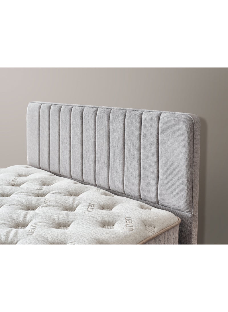 أمسى مرتبة لينين أورجانيك بوكيت معزول الفاخرة - ارتفاع 30 سم، قماش كتان طبيعي، سوست منفصلة لدعم مثالي، تهوية فائقة، نعومة متوسطة، نوم صحي ومريح، صديقة للبيئة - Image 5