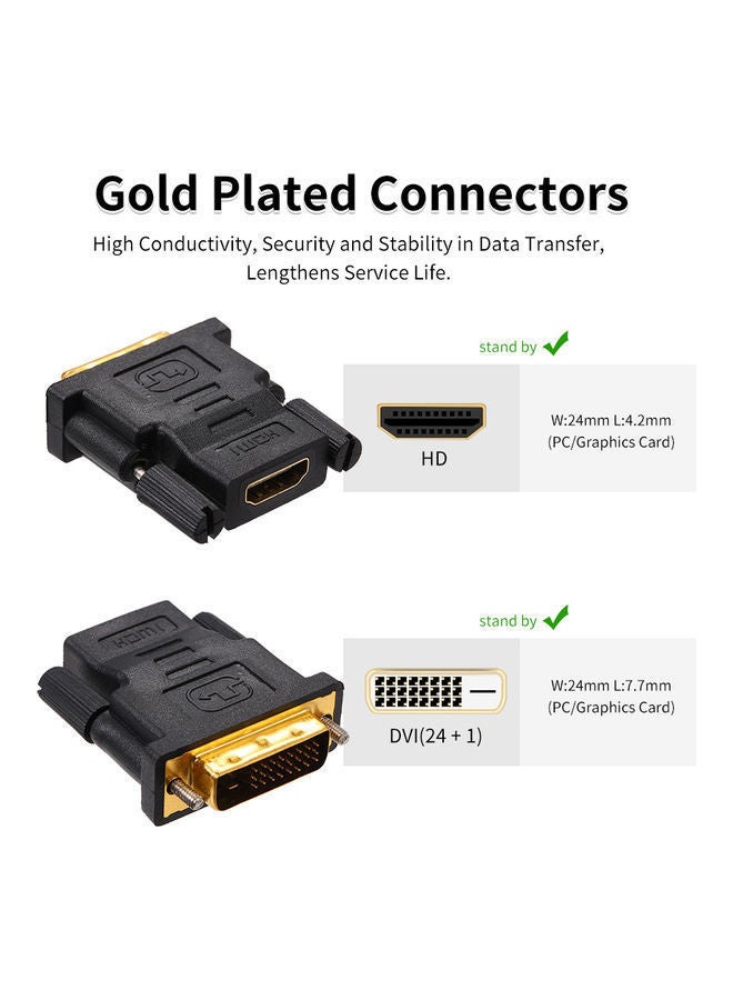 NIBEMINENT DVI-D To HD Converter Adapter Black - Image 3